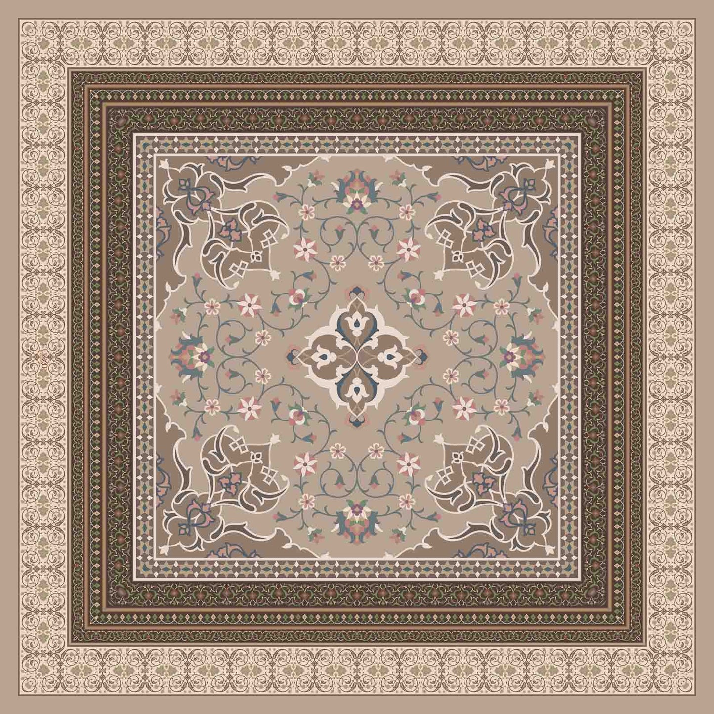 Antalya Signature Silk Satin Scarf