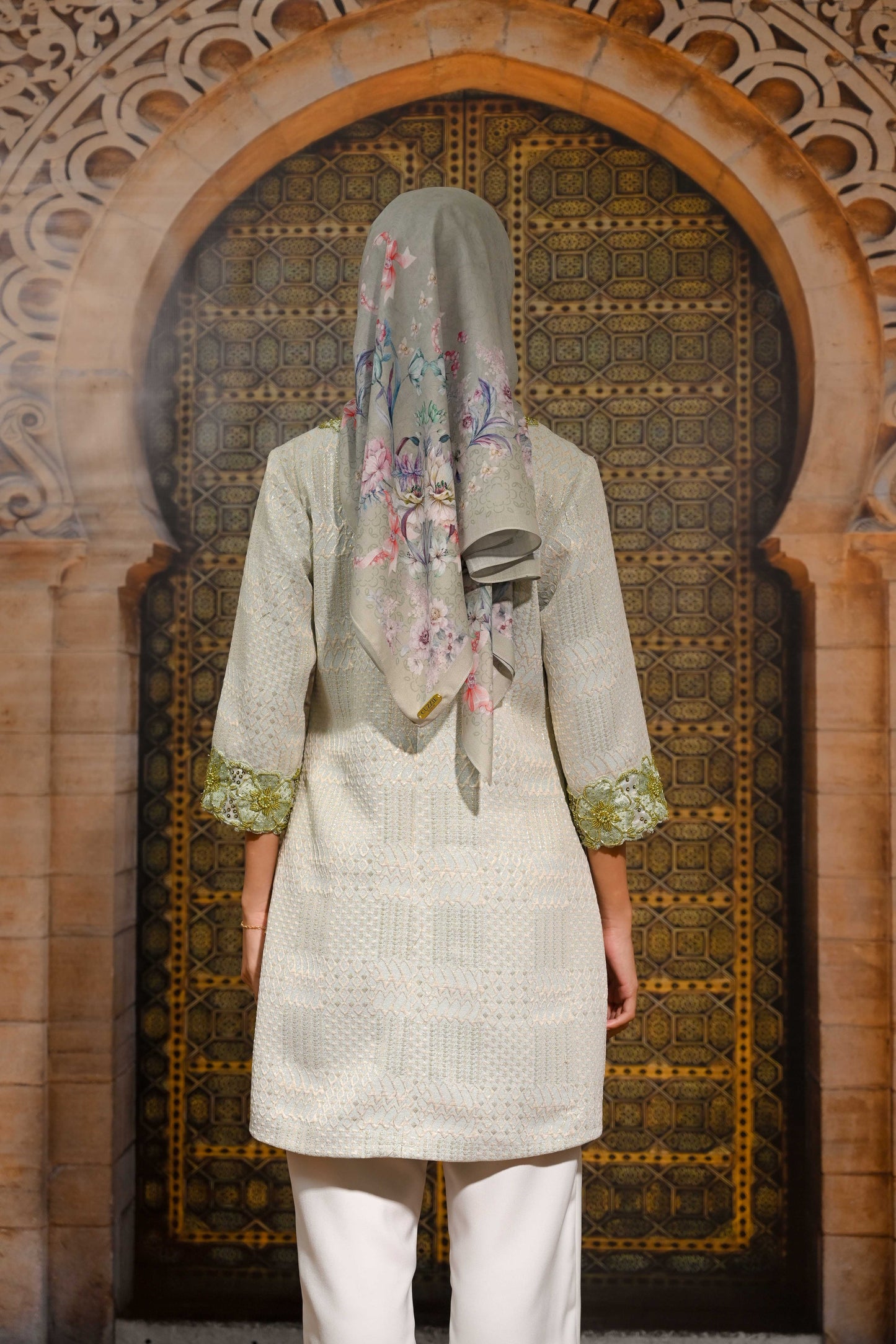 Amara Embroidery Tunic Celadon Mist