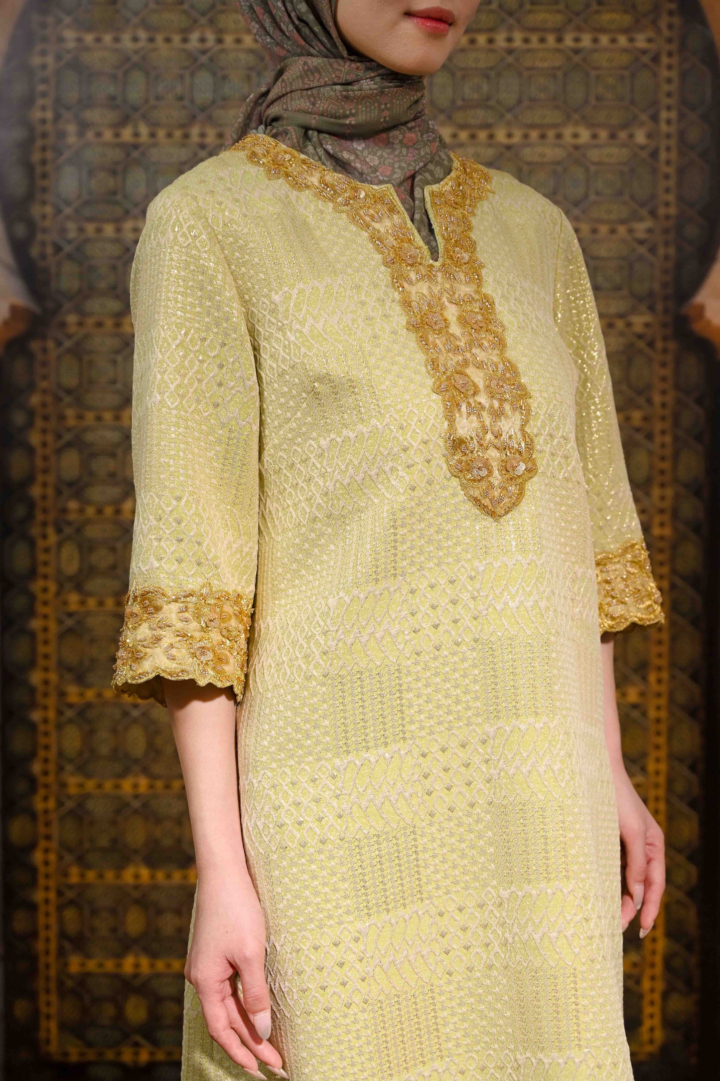 Amara Embroidery Tunic Azure Haze