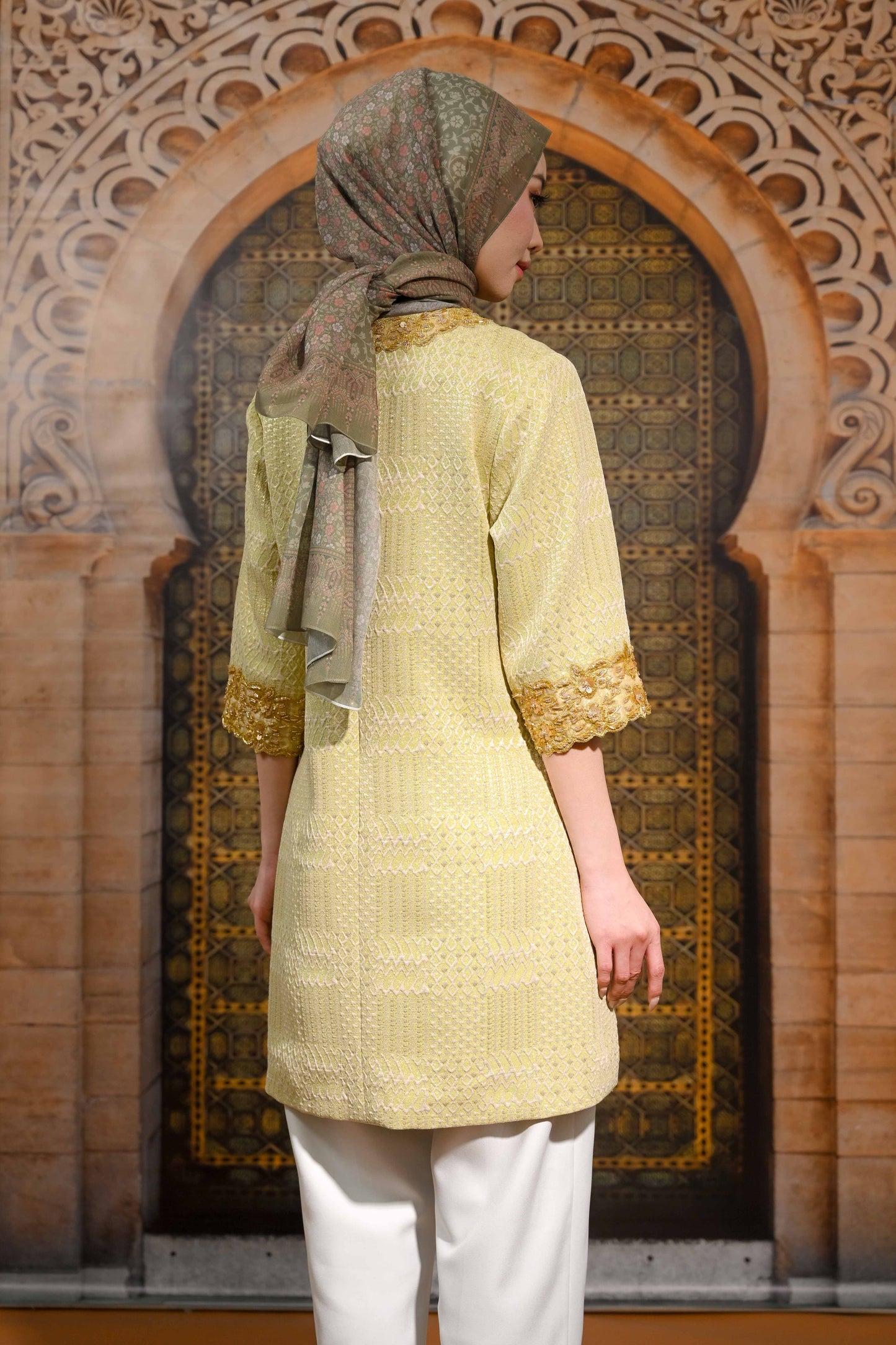 Amara Embroidery Tunic Azure Haze