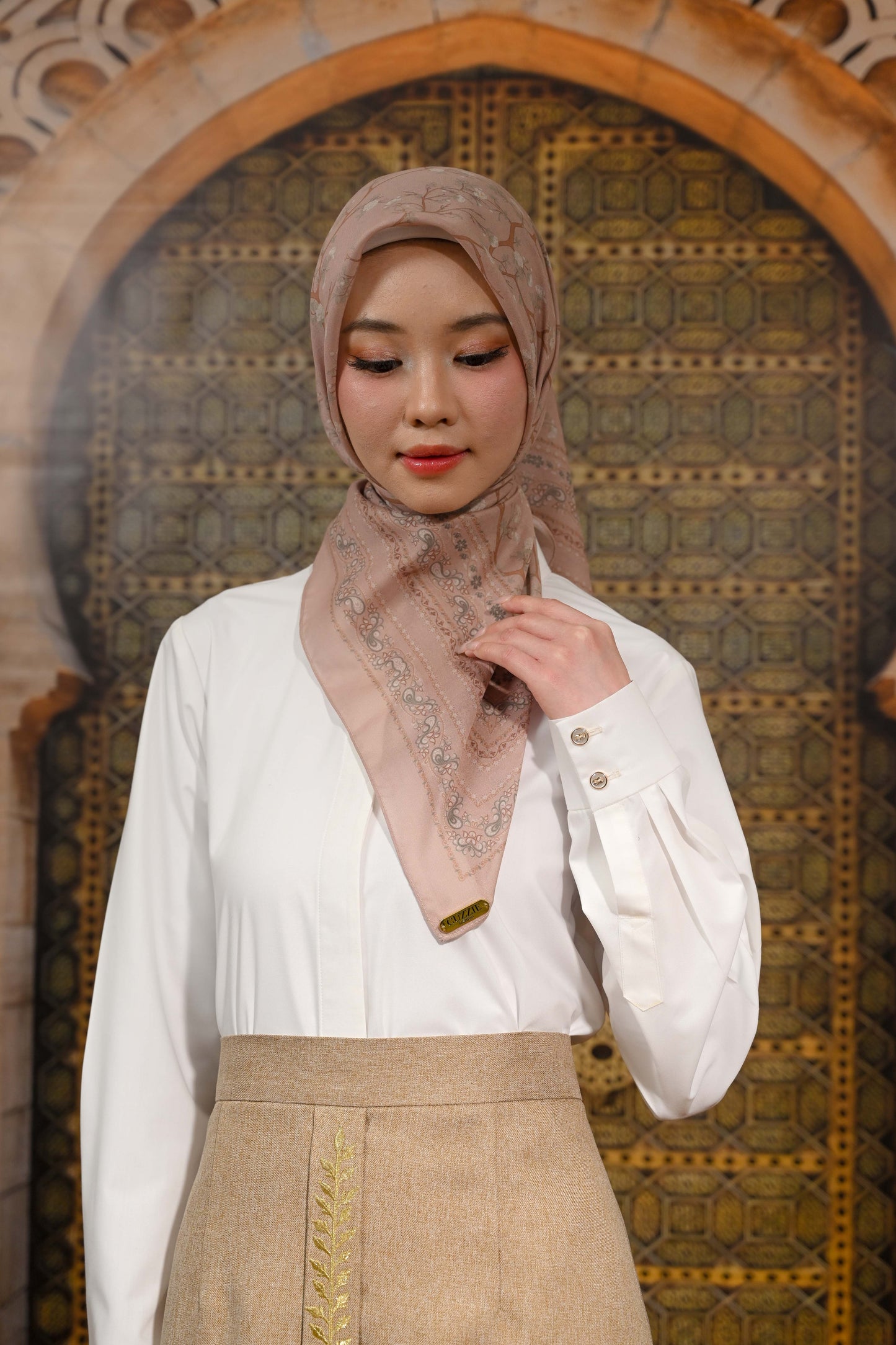 Vivara Cotton Blouse Top Plain White