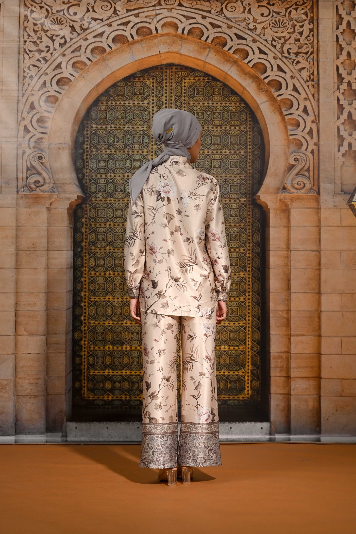 Amoura Silk Set Floral Modest Outfit Series