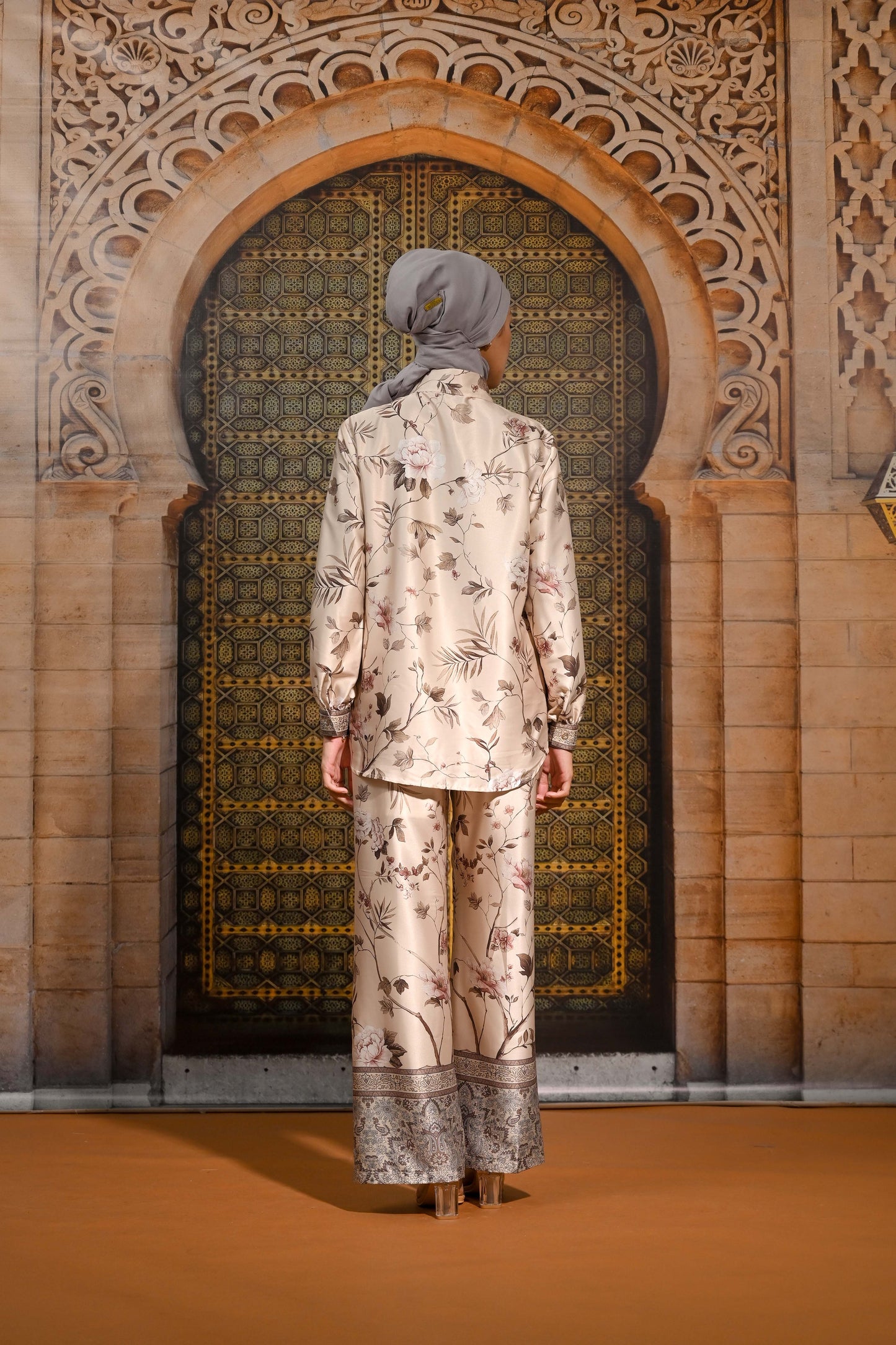Amoura Silk Set Floral Modest Outfit Series