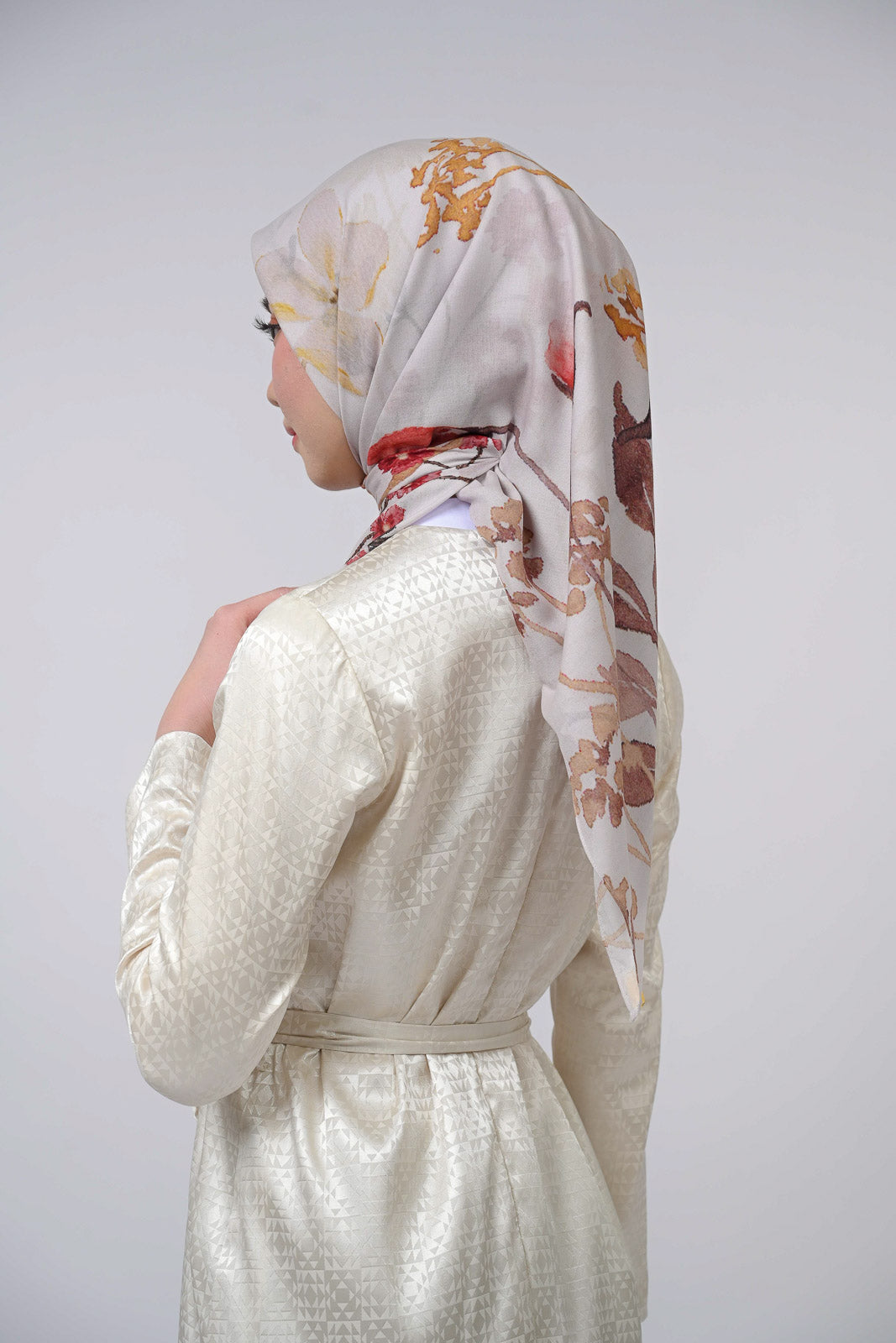 Aurora Silk Tunic Gold Mosaic Modest