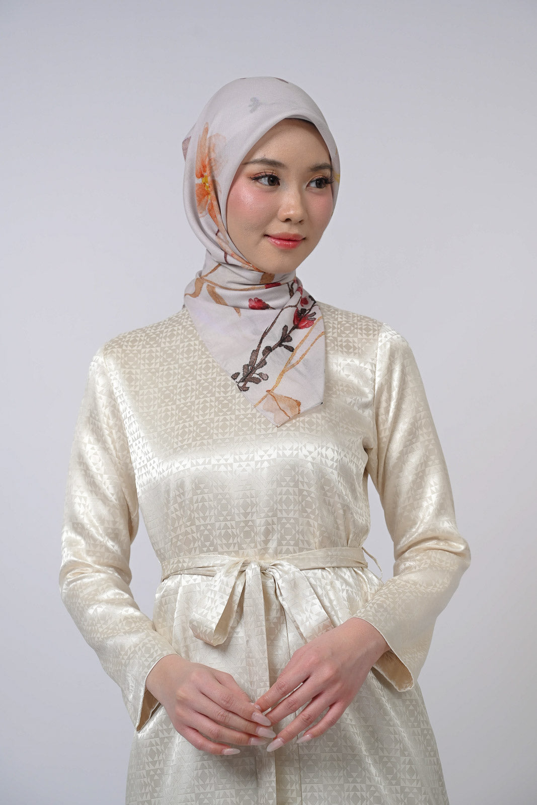 Aurora Silk Tunic Gold Mosaic Modest