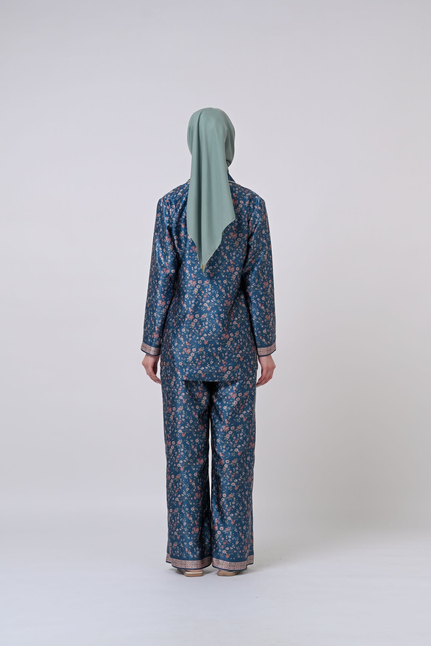 Lume Pajama Set Series Printed Modest Sleepwear