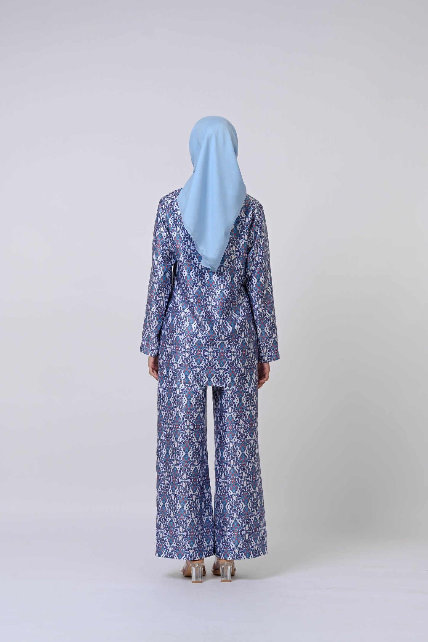 Lume Pajama Set Series Printed Modest Sleepwear