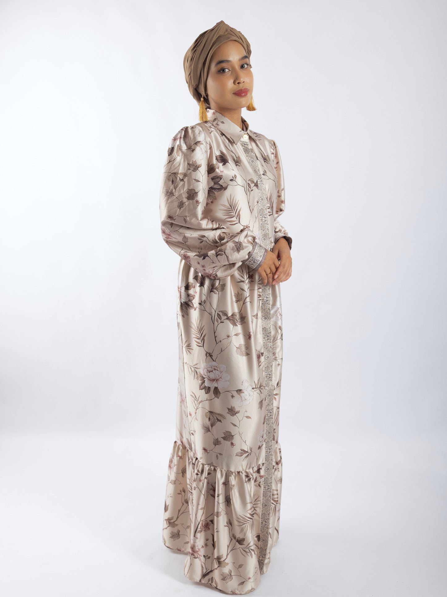 Luminara Silk Dress Print Floral