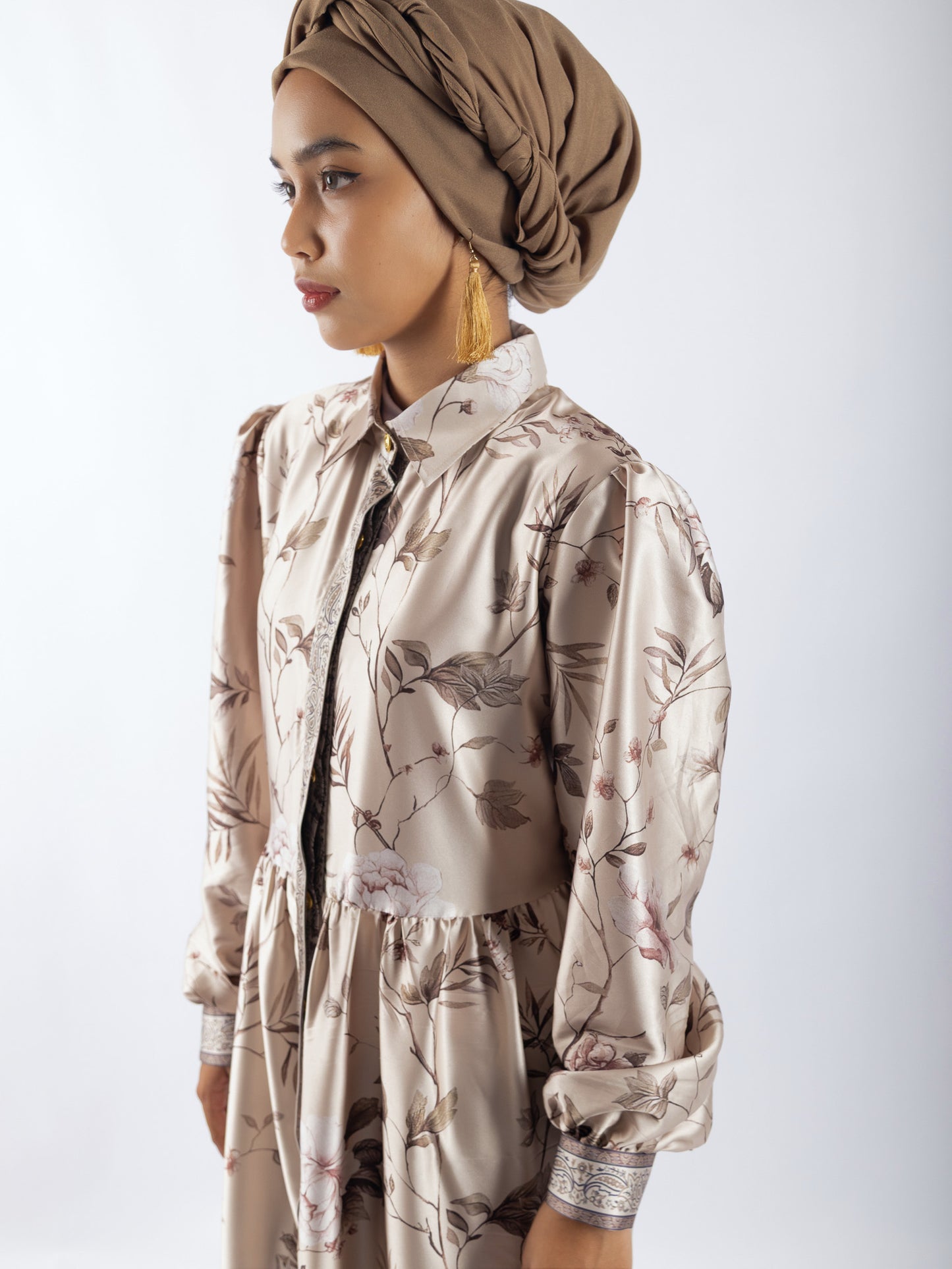 Luminara Silk Dress Print Floral