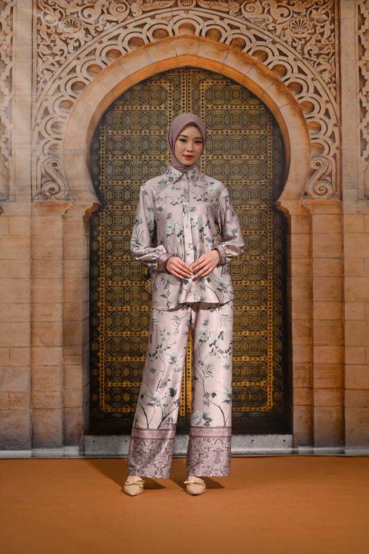 Amoura Silk Set Floral Modest Outfit Series