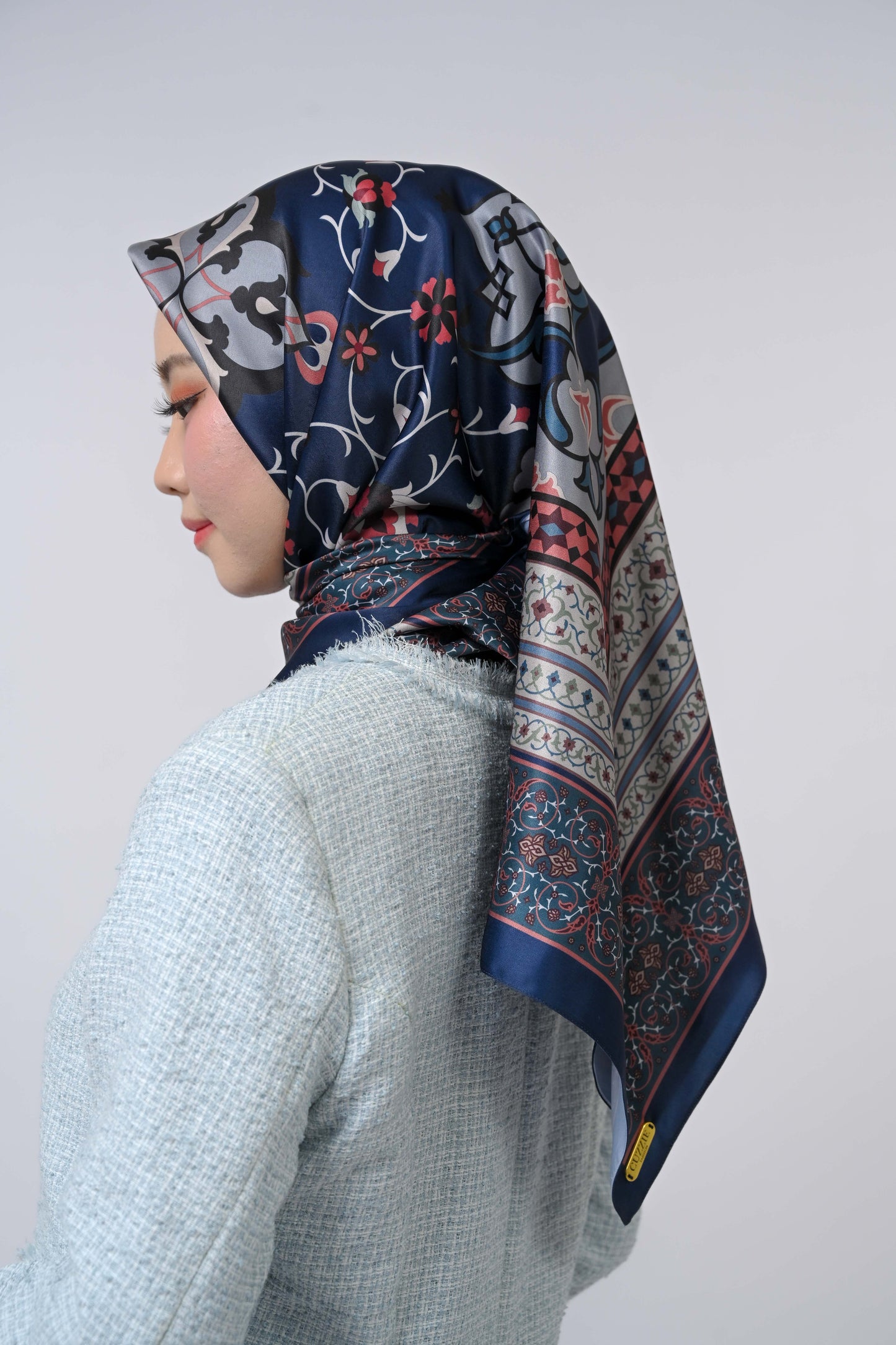 Antalya Signature Silk Satin Scarf