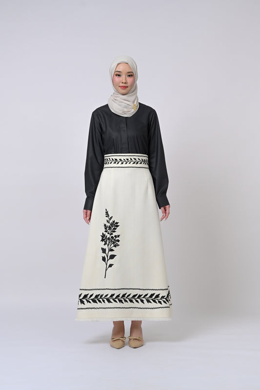 Vivara Cotton Blouse Top Plain Black