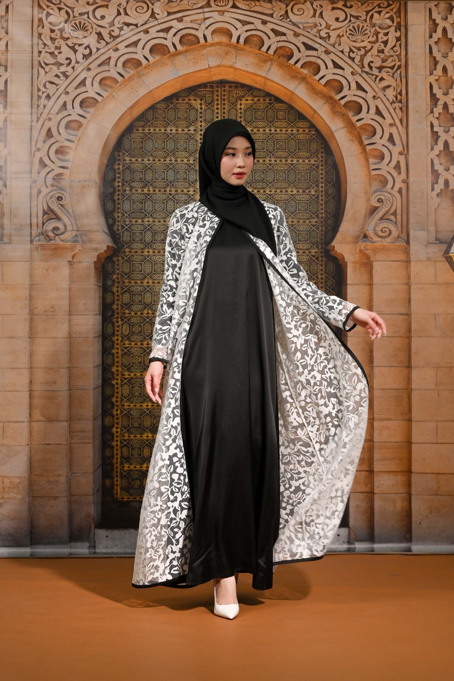 Aurelia Lace Long Outer with Armani Silk Inner